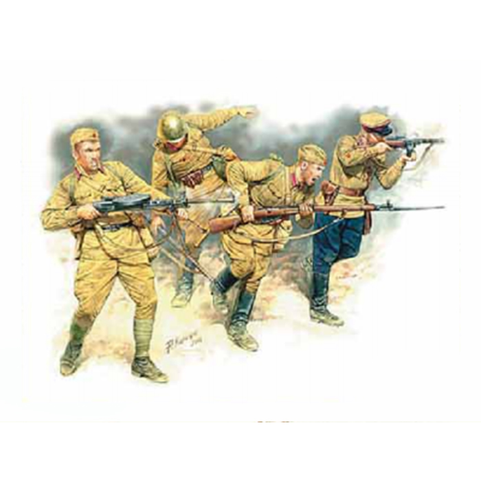 MASTER BOX 1/35 figure "Eastern Front Series. Kit № 1. Soviet Infantry in action, 1941-1942"